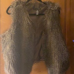 Faux fur vest